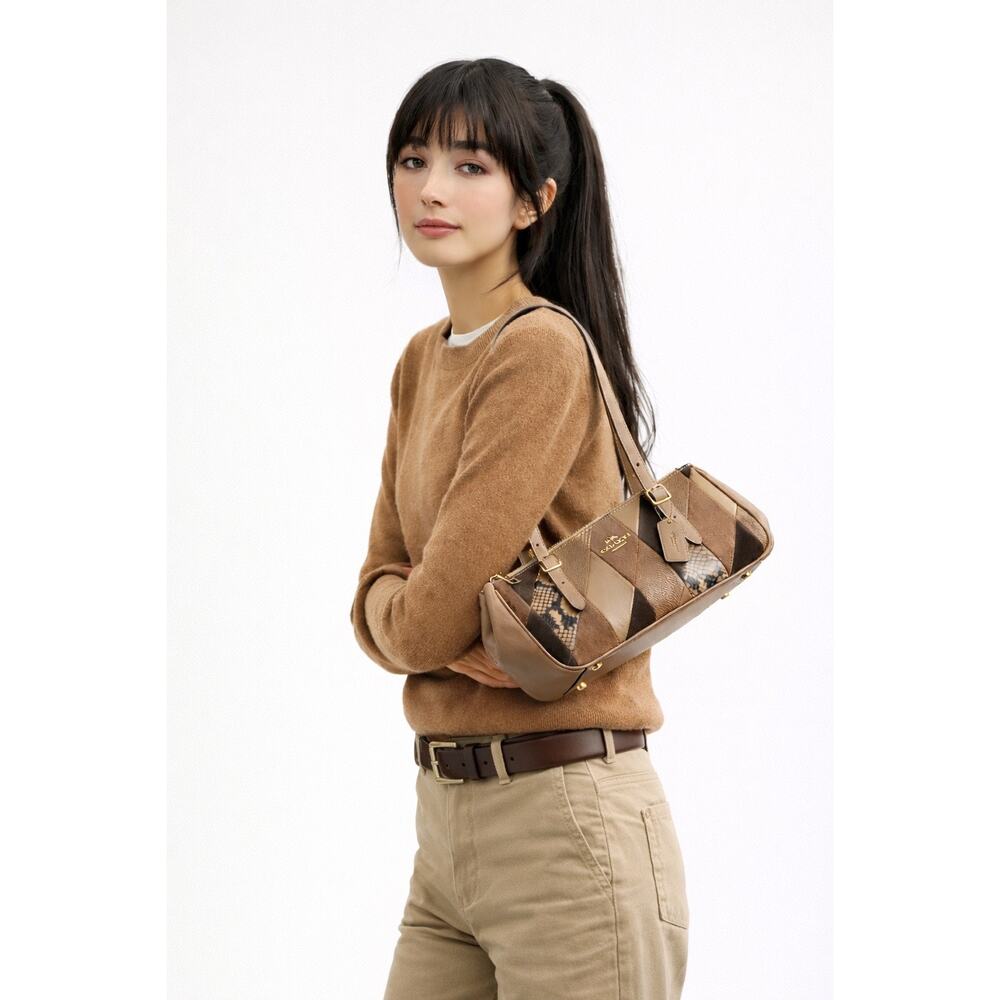 NWT Coach CCJ05 Patchwork Asher Shoulder Bag &  CCR27 Snap Patchwork Wallet - Picture 10 of 10